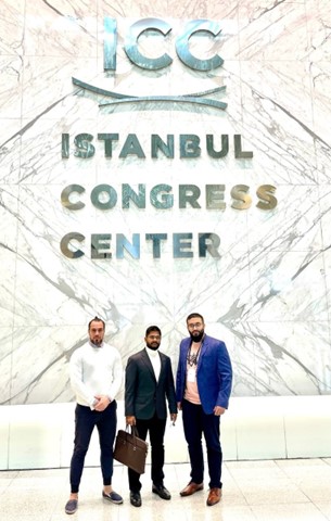 CCO Firas Singer, CEO Naquib Mohammed and Marketing Head Ahmed Jawa at the Istanbul Congress Center